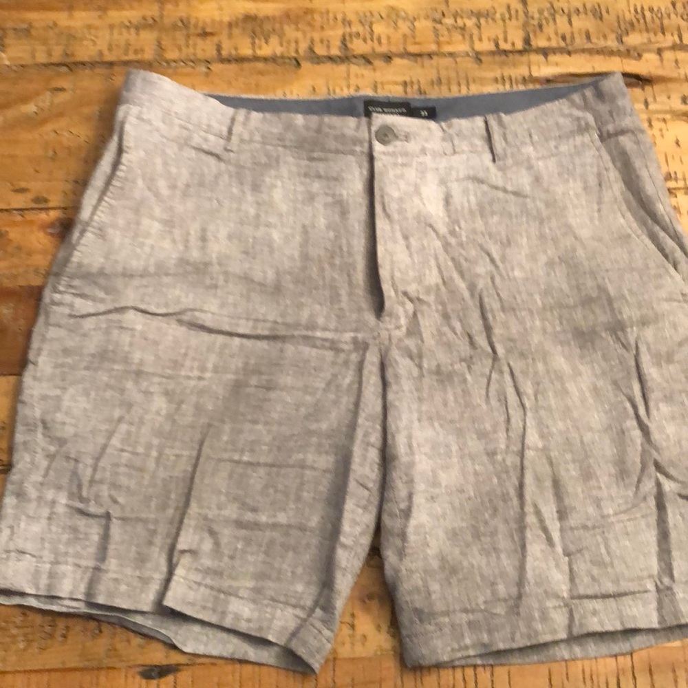 Linen grey shorts